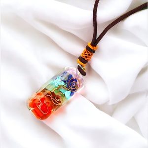 7 Orgone Chakra Healing Pendant Adjustable Necklace